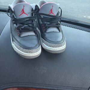 Jordan Kids Black and Red Sneakers